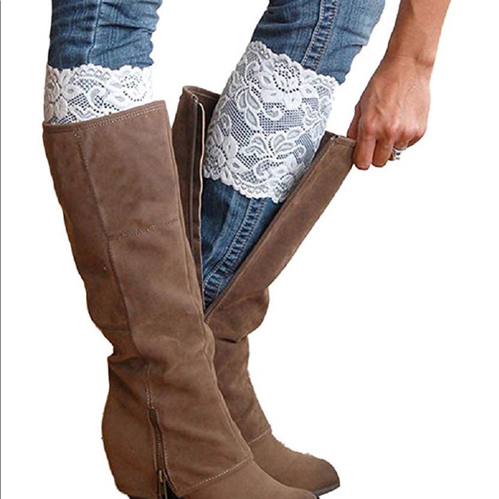 Stretch Lace Boot Cuff Topper
